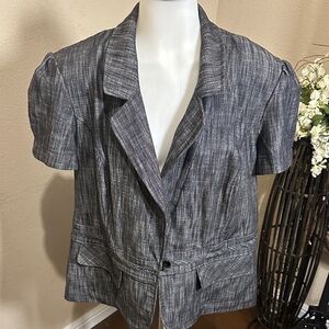 Women's Gray Short Sleeve Blazer size 18 box 4